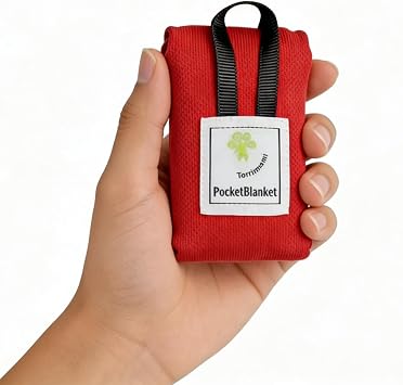 Mini Pocket Picnic Blanket,Waterproof Small Picnic Blanket,Mini and Foldable Beach Mats,Lightweight Camping Blanket for Outdoor Activities,Hiking,Camping Accessories red 2