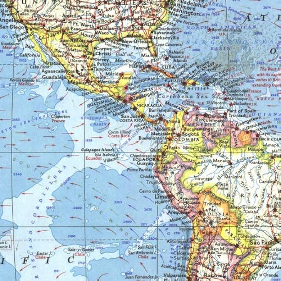 HAMMOND World Atras アンティーク世界地図帳 1967 Vintage