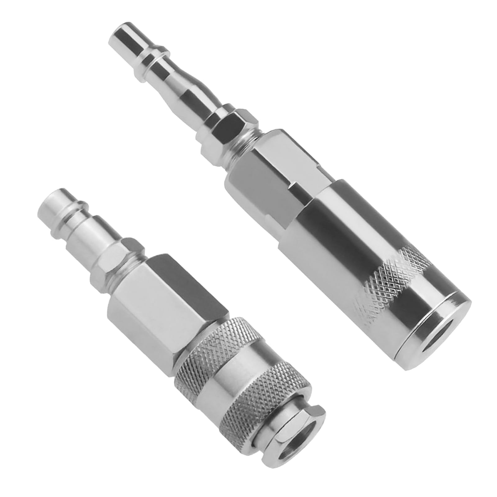 4 PCS Air Hose Fittings Convertor Adapters, 1/4" Air Line Fitting Adapter, Plug Kits for Air Compressor for Industrial & Home Use, BSP Connector Couplings