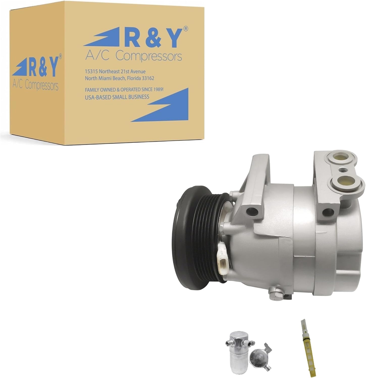 RYC Automotive Air Conditioning Compressor and Clutch Kit KT CF78-01 (Fits Pontiac Grand Am 3.4L 2002, 2003, 2004, 2005)