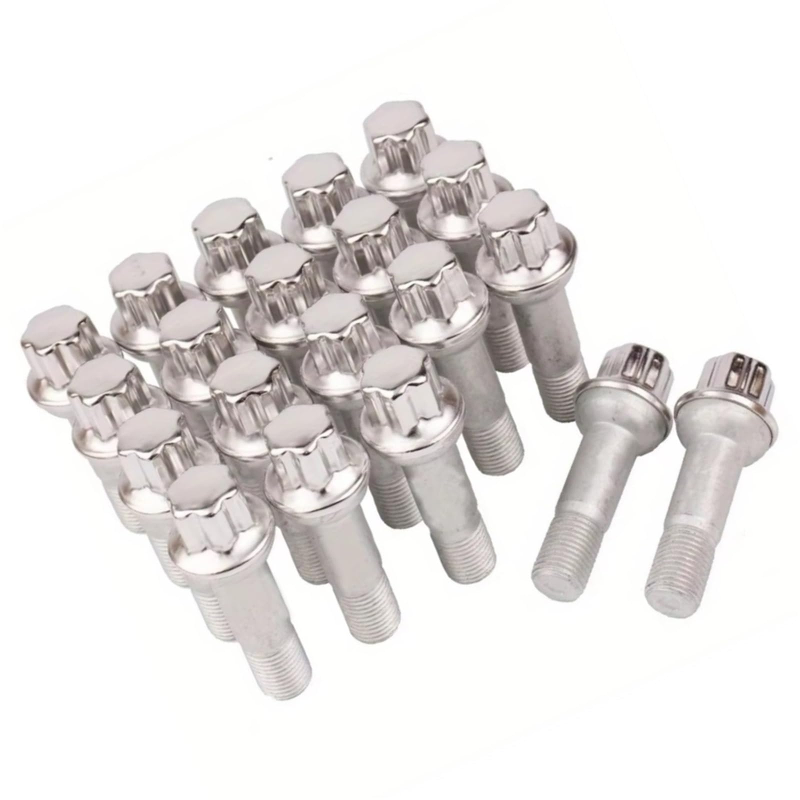Bulloni ruota auto Compatibile Con Benz Per S Class W221 2005 2006 2007 2008 2009 2010 2011 2012 2013 Set Da 20 Dadi Conici Per Cerchi In Lega OEM: 0009905407