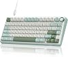 RK ROYAL KLUDGE R75 Mechanical Keyboard Wired with Volumn Knob, 75% TKL Custom Gaming Keyboard Gasket Mount RGB Backlit with Software, MDA Profile, Hot Swappable Silver Switch, PBT Keycaps (US Layout)