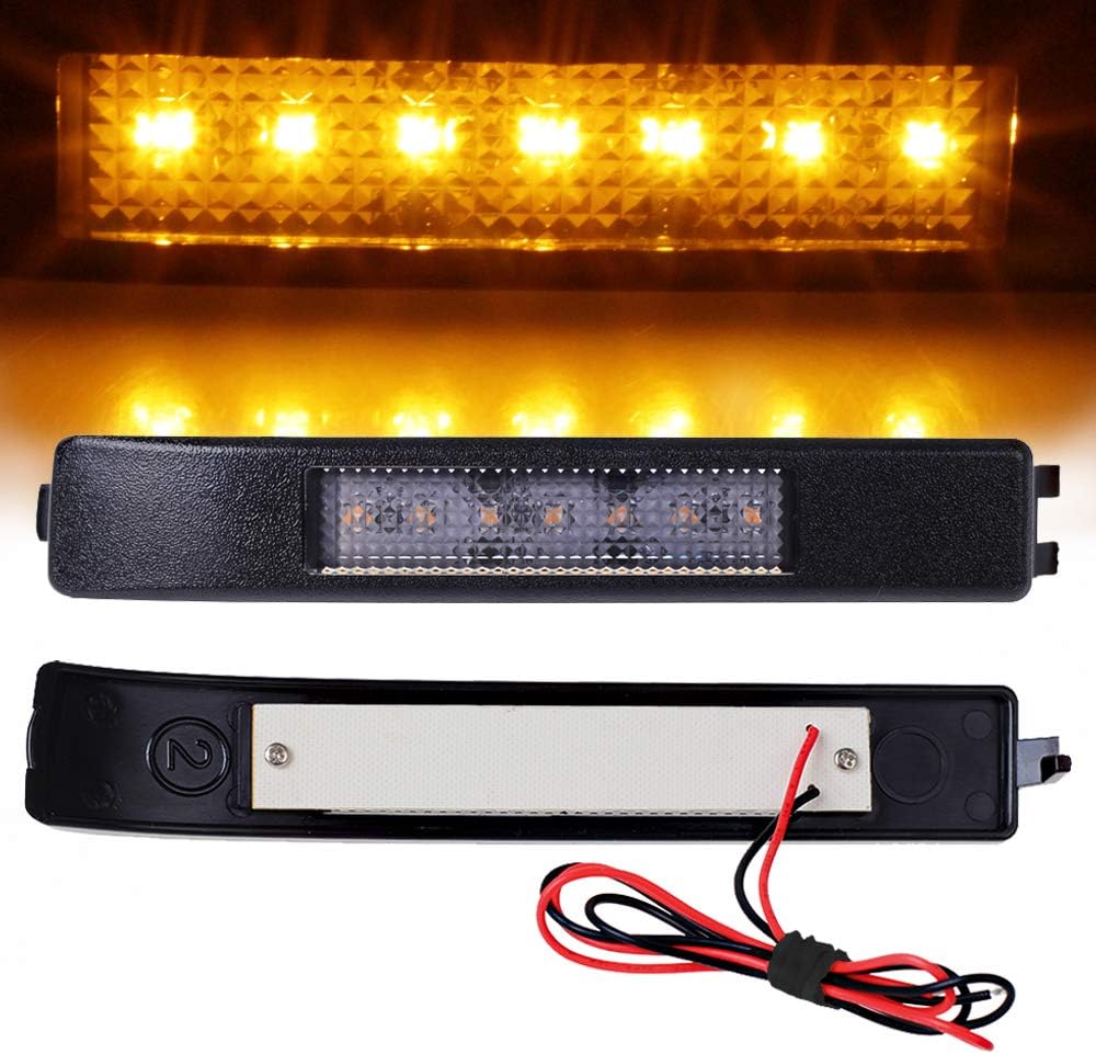 MOFORKIT Smoked LED Side Mirror Reflector Turn Signal Light Compatible with 2009 to 2014 Ford F150