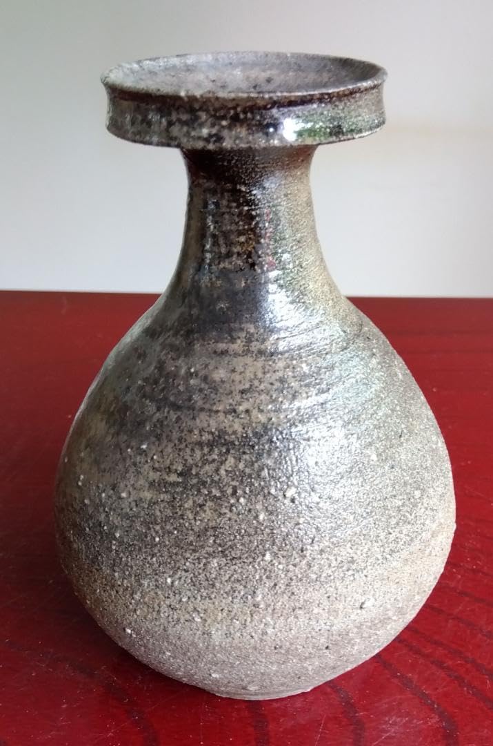 越前焼名工　中村豊（陶杉窯） 自然灰釉還元窯変の究極美が迸る徳利 越前焼名工 中村豊（陶杉窯） 自然灰釉還元窯変の究極