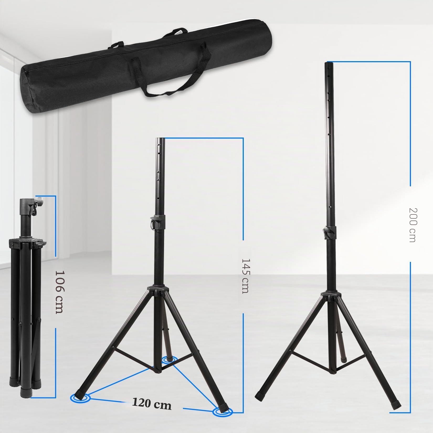 Turnart Support pour Cible de fléchettes Jeu de Flechette électronique Mobile Support pour Cibles Standard - Accessoire électronique - 106-200 cm - 3,7 kg
