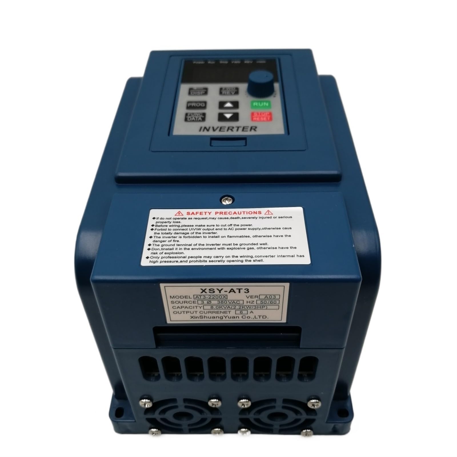 QEFHSVVZE AC 380V 1.5kW/2.2KW/4KW/5.5KW/7.5KW Variable Frequency Drive 3-Phase Speed Controller Inverter Motor VFD Inverter wy2(4kw 380v)