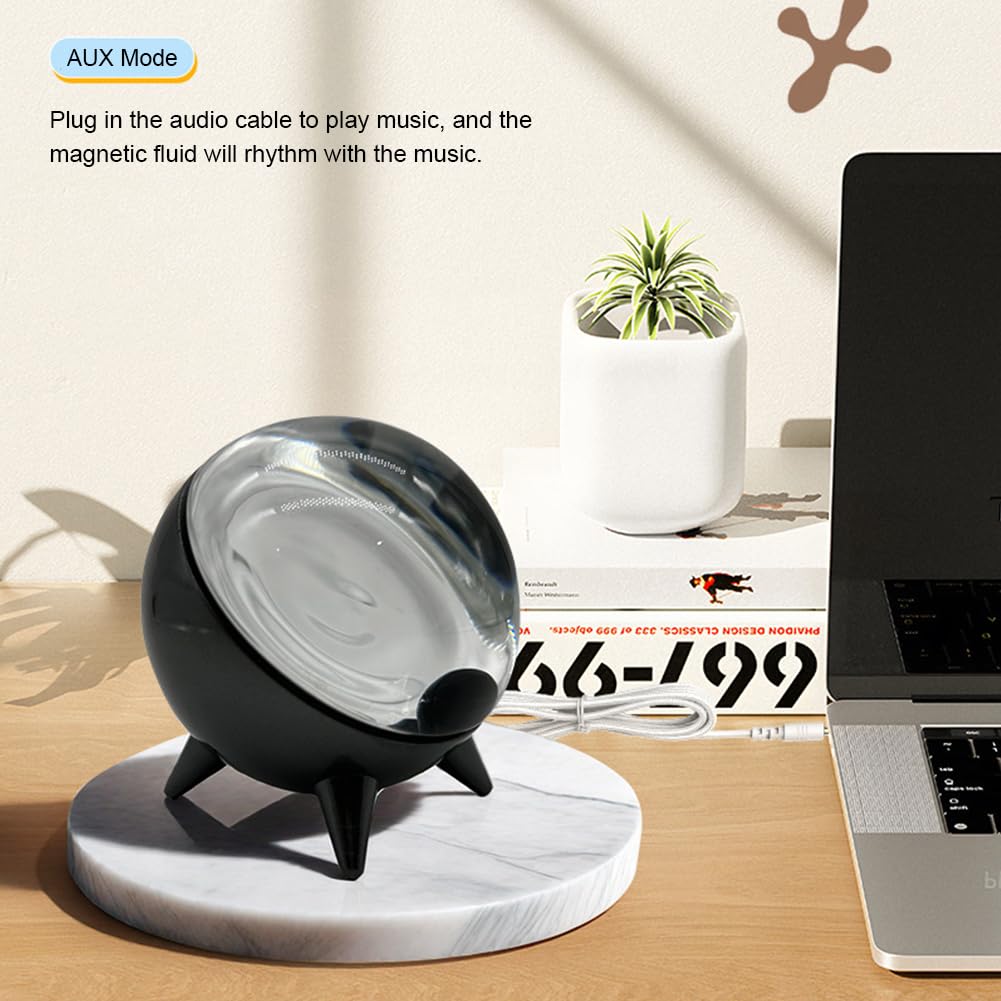 磁性流体スピーカー、ポータブル磁性流体リズムランプ、360°サラウンドサウンドホームシアターオーディオ音楽ピックアップ、ホームテレビコンピュータオフィス Amazon.co.jp: 磁性流体スピーカー、ポータブル磁性流体リズムランプ