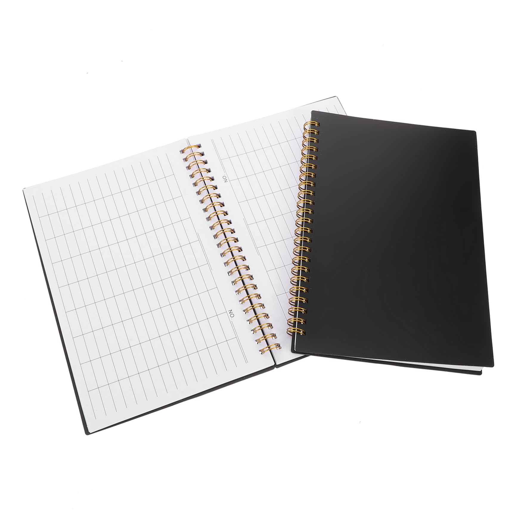 jojofuny 2pezzi Quaderno Contabilità Carta Quadretti Copertina Resistente Carta Da Lettere Design Portatile Per Uso Aziendale e Personale Layout Organizzato Per Monitoraggio Delle Spese