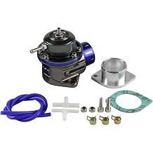 Multi-Car Compatible Turbo Valve Racing Car FV Aluminium Float Valve Blow-Off Valve Floating Valve Easy Installation with Adapter KitBlue