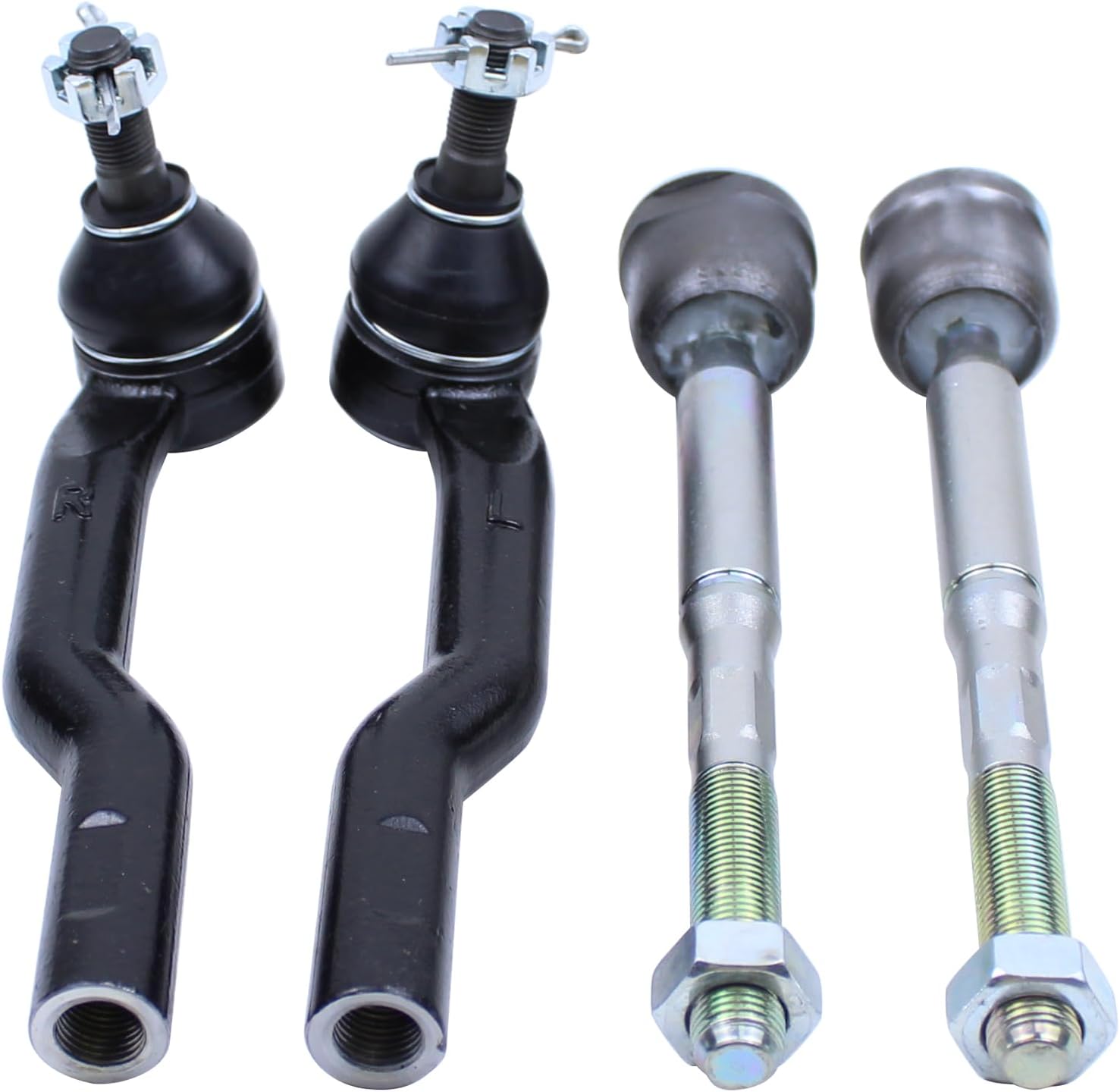 NewYall Front Inner and Outer Tie Rod End for Mazda 3 Sport 6 2014 2015 2016 2017 2018
