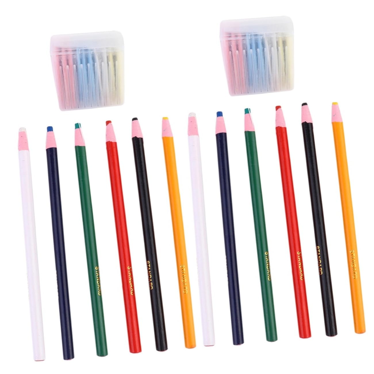 Lurrose 2sets Gessetti per Sarto Colorati di Gessetti e Pennarelli per Cucito Strumenti Professionali per Marcatura Tessuti Facili da Lavare e Sicuri per Vestiti