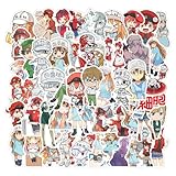 KRGNPLE 50枚 はたらく細胞 アニメ ステッカー 防水シール かわいい 落書き DIY かざり