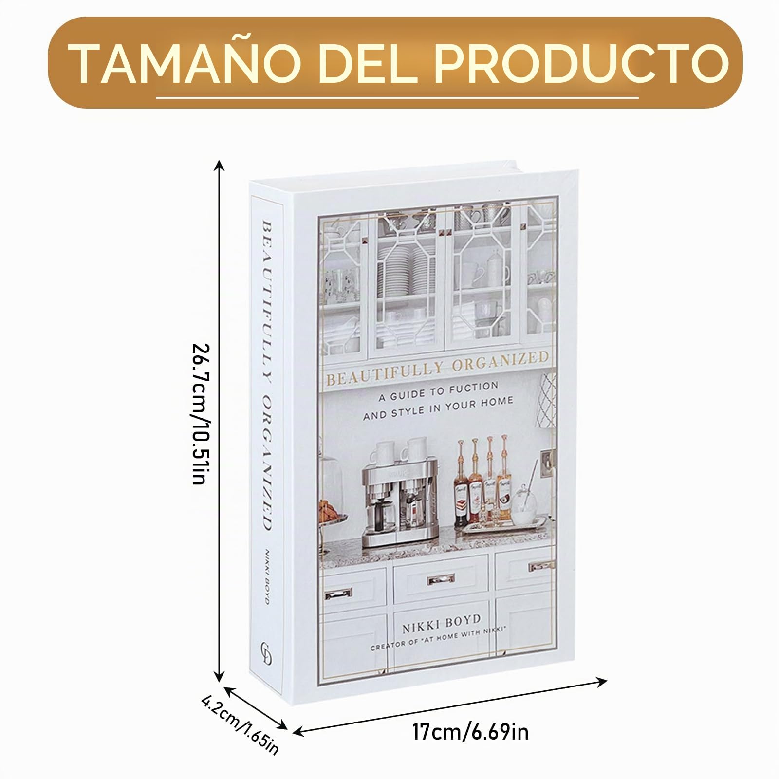 Juego de 3 Libros Decorativos Plegables, Libros Falsos para Decoración de Interiores Modernos, Decorativos para Hogar, Estanterías, Mesa de Café, Estantes, Oficina
