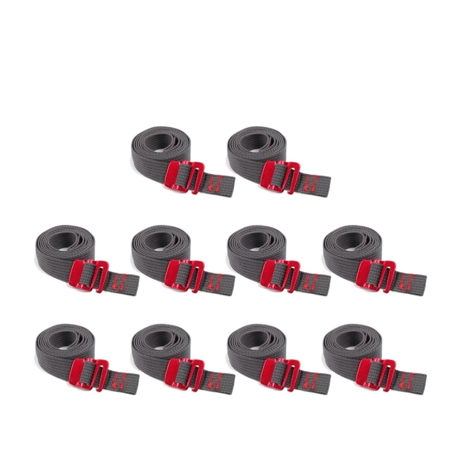 Spanngurte, 5–20 Stück 1,5 m lans Nylonseil mit Schnellverschlusshaken – vielseiti Spanngurte for Wandern, Klettern und als Frachtgurte(10PCS)