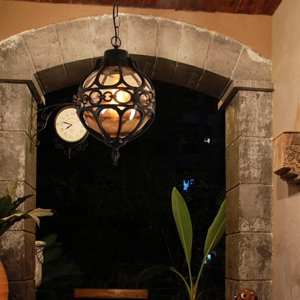 lampy wiszące, Lampa wisząca do ogrodu, patio, korytarza, ganku, sufitu, żyrandola, wykonana w