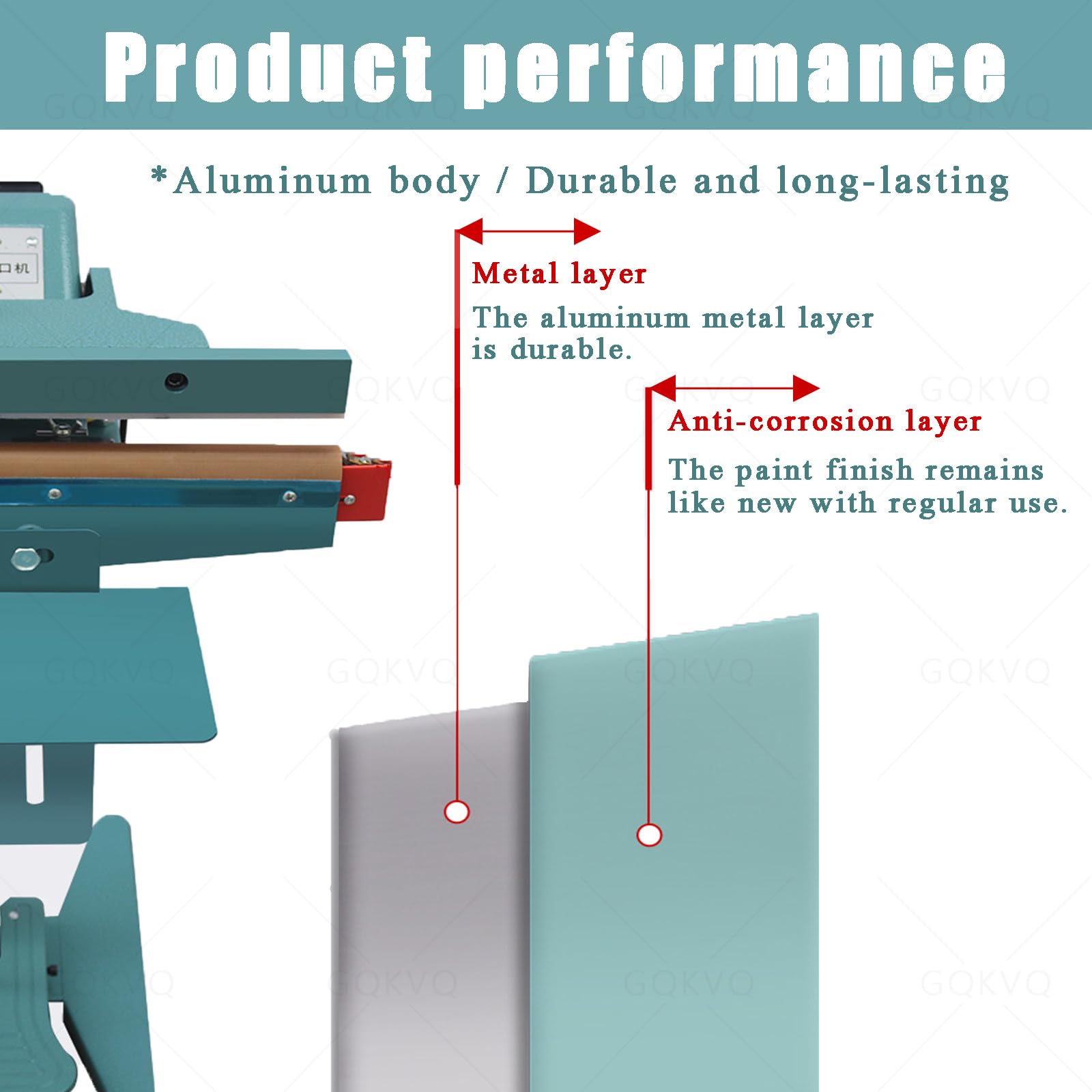 Máquina de sellado por impulso para papel de aluminio y bolsas de plástico, ancho de sellado de 8 mm, tiempo de calentamiento ajustable para calefacción de doble cara, ideal para uso doméstico y
