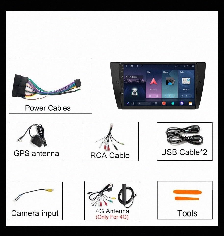 Pantalla Carplay para BMW E90: viaja conectado con Android Auto inalámbrico 7