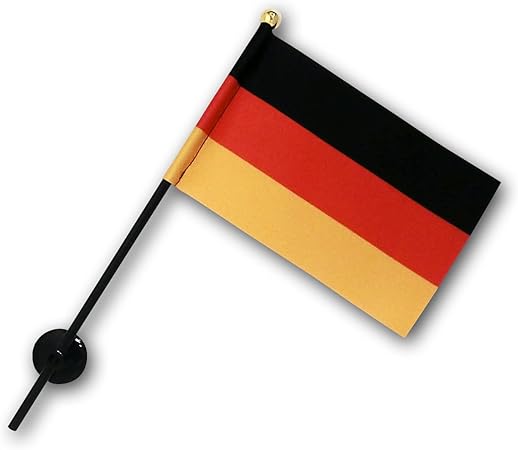 Amazon ドイツ 国旗 ミニフラッグ ポール 吸盤付き 高級テトロン製 地図 国旗 おもちゃ