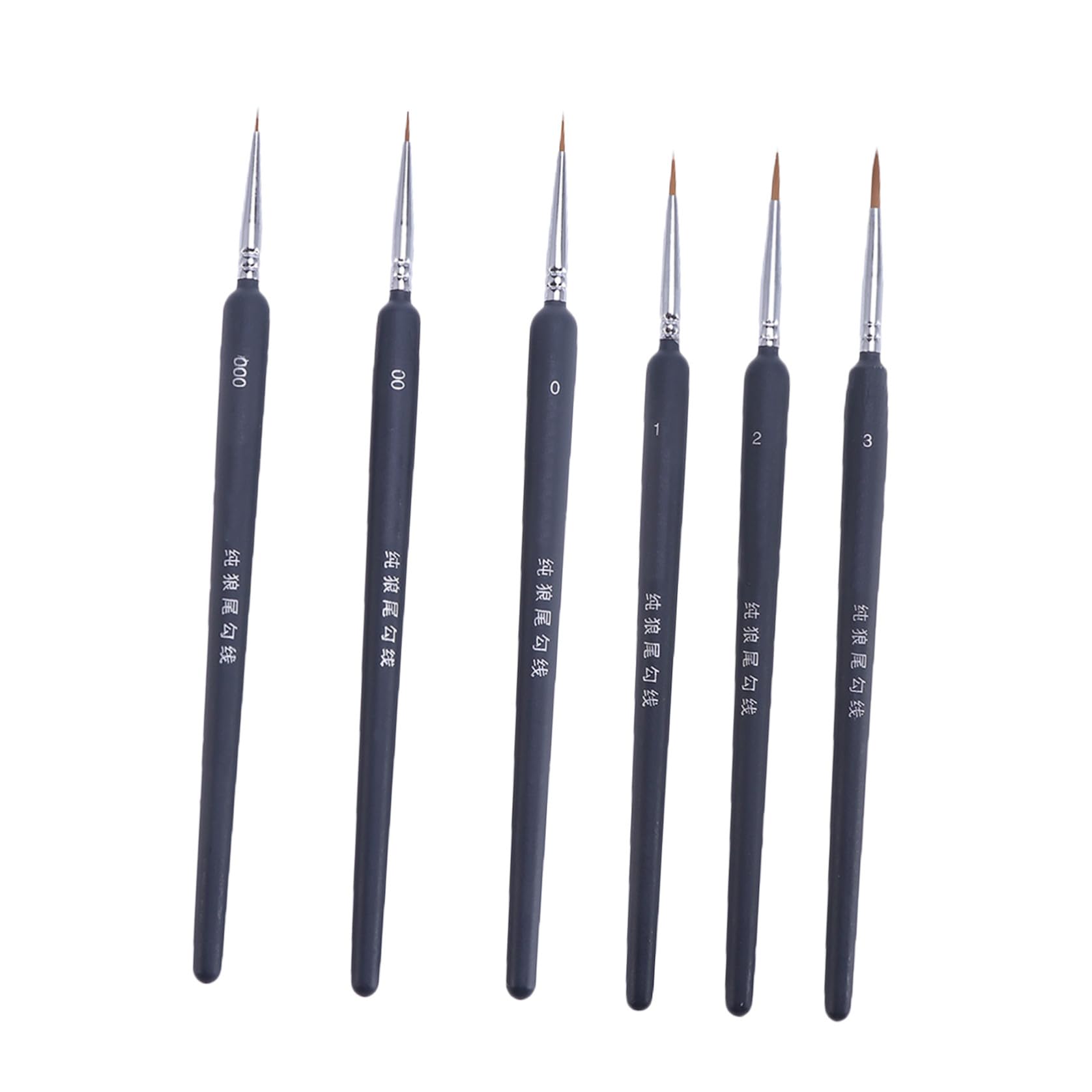 Pincel de Acuarela para Estudiantes 6 Piezas Accesorios de Pintura | Plástico, para Niños y Adultos, Decoracion Colegio, Miniatura Pintura Pinceles