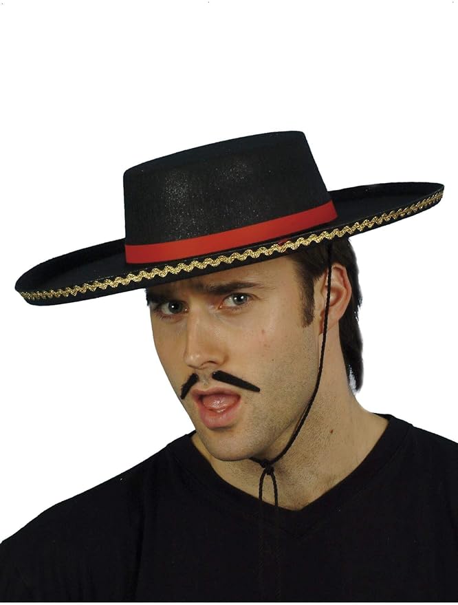 Sombrero Español Smiffys con Cuerda miniatura 2