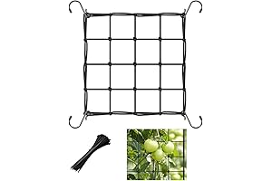 Elastic Trellis Netting for Stable Plant Support