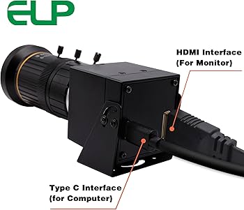Amazon.co.jp: ELP 4K HDMI USBカメラ マニュアルズーム ウェブカメラ