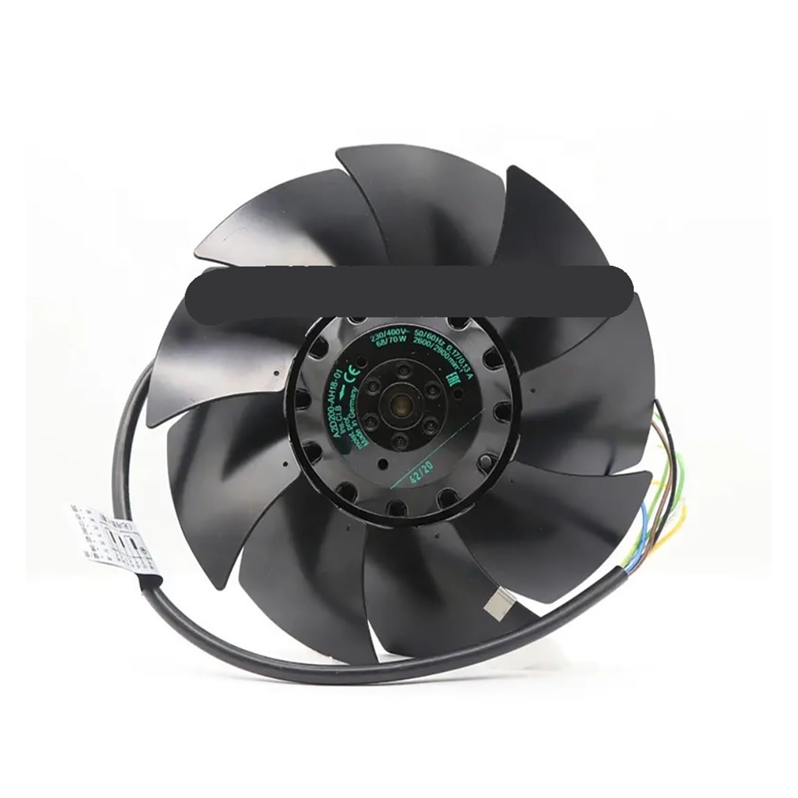 YLPWKMVZ Freezer/Condenser Fan A2D200-AH18-01 AC400V 2900RPM 68/70W