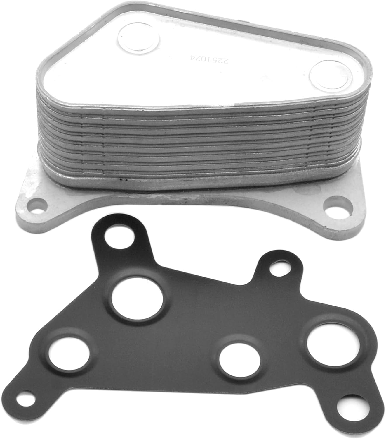 Engine Oil Cooler w/Gasket Fit For Buick Encore 2016-2019 2021-2022,For Chevrolet Cruze 2016-2019, Trax 2021-2022, Malibu 2016-2024, Equinox 2018-2025, GMC Terrain 2018-2024 12678774 12641870
