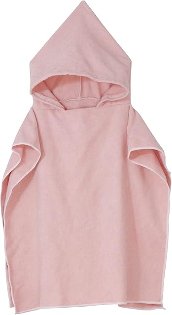 AOUTACC Kids Hooded Bath Towel, Age 3-7 Years Beach Towel Boys Girls Poncho Towel for Bath Beach Swimming Soft Bathrobe Fast Drying Towel-Pink