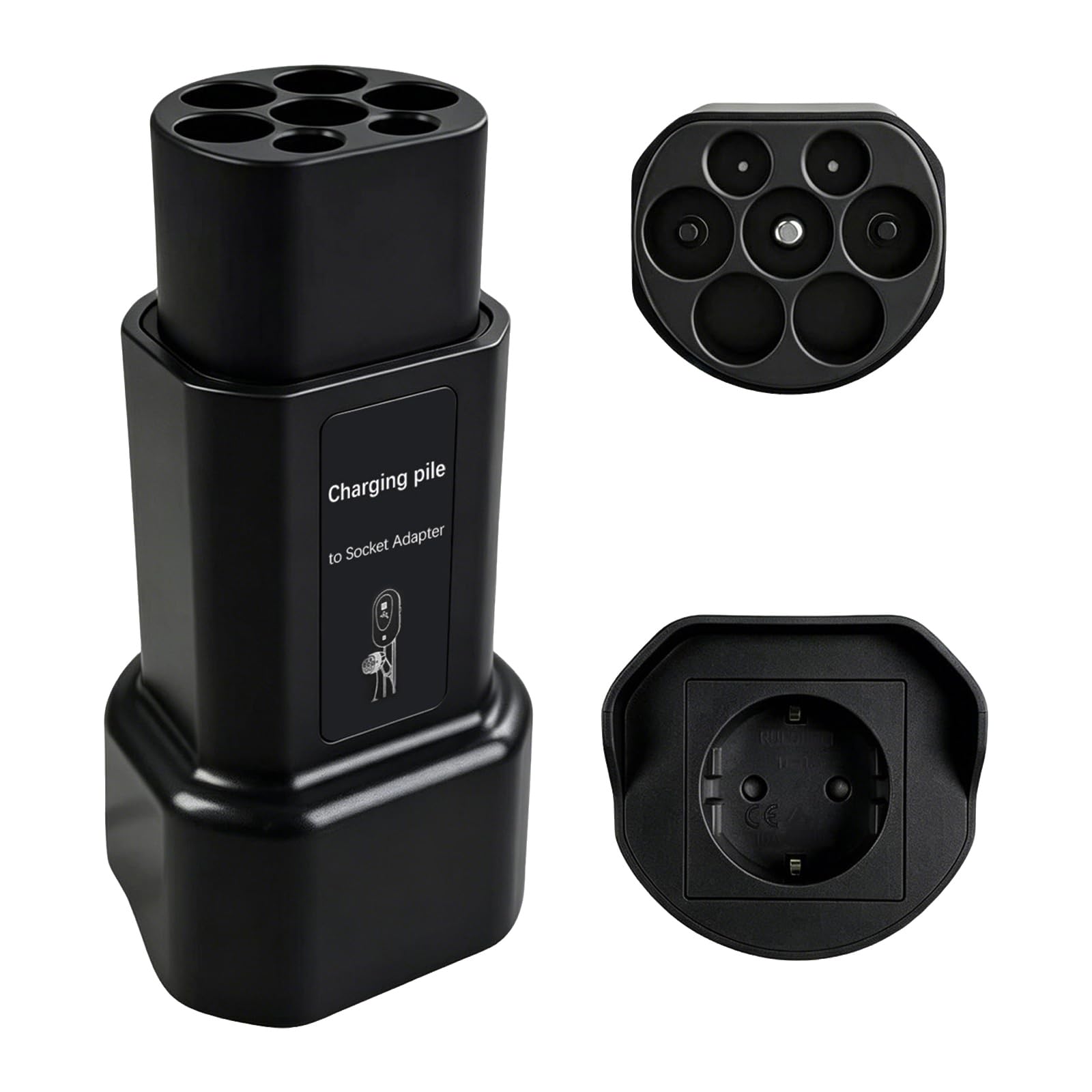 Adattatore tipo 2 a Schuko per colonna di ricarica, Wallbox e