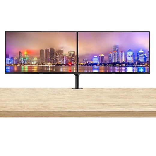 ASUS ProArt PA329CV 32-inch 2160P 4K UHD 100% sRGB IPS Professional Monitor, 2-Pack Bundle with USB-C, DisplayPort, HDMI, USB Hub, Integrated Speakers, Desk Mount Dual Monitor Stand, Black