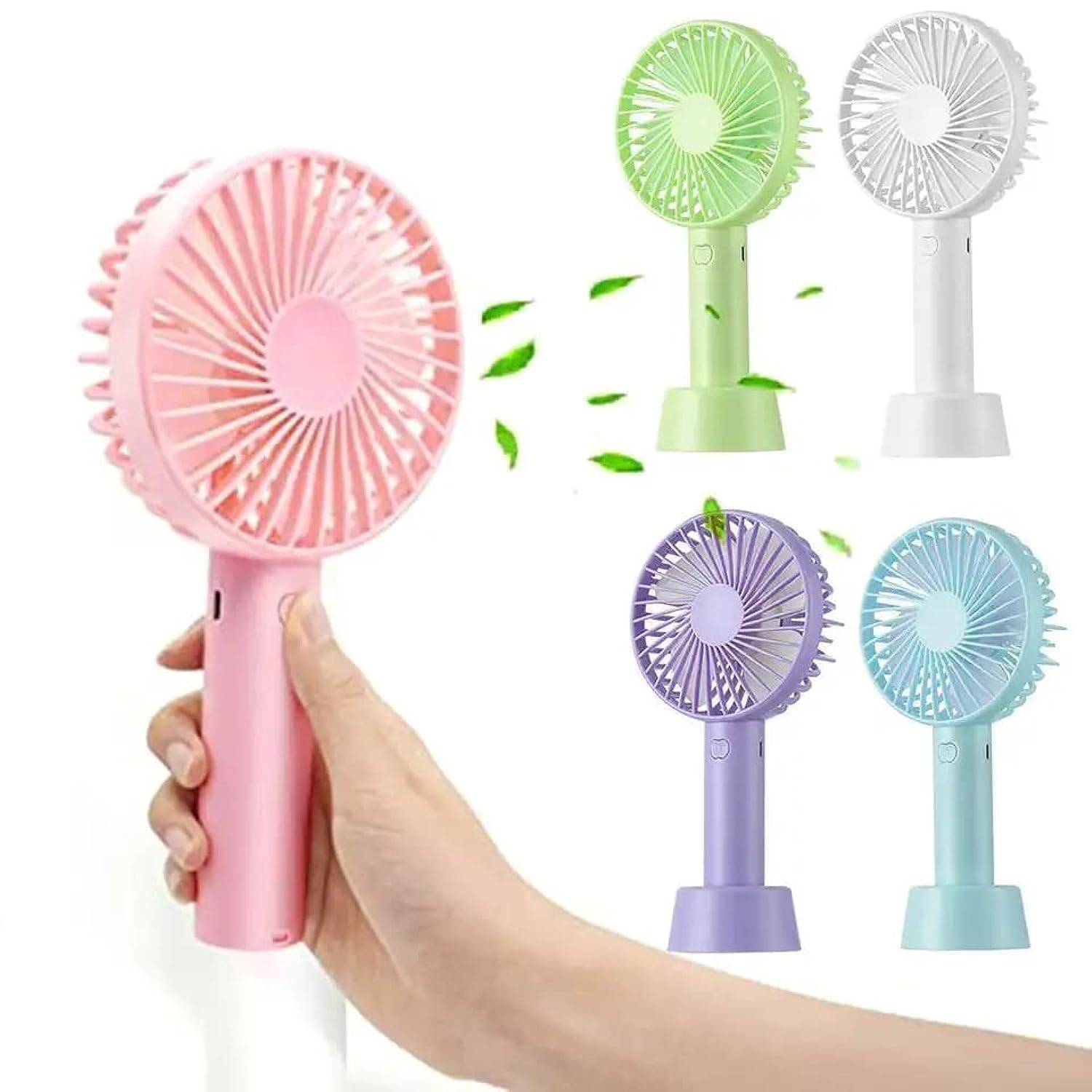 Cute Mini hand Fan| Portable Handheld Fan, 4000mAh Battery Operated Fan with LED Display, Handheld/Neck/Desk 3 in 1 Personal Small Fan, Desk Fan with Base 3 Speed (B0D6BGGTM7) Amazon Price History, Amazon Price Tracker