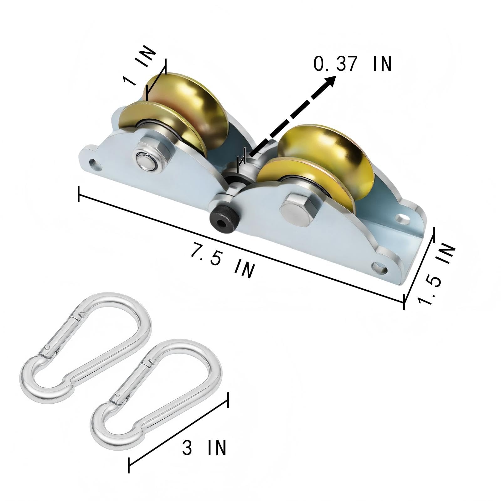 Three-Wheeled Pulley - Save Effort & Time -4