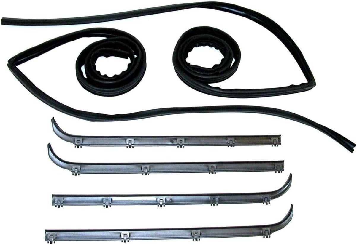 Kf2007 Industries Door Seals Set of 6 for Ford for Bronco 1989-1996 for Bronco II 1989-1990 for F150 1989-1998 for F250 1989-1997 for F350 1989-1997