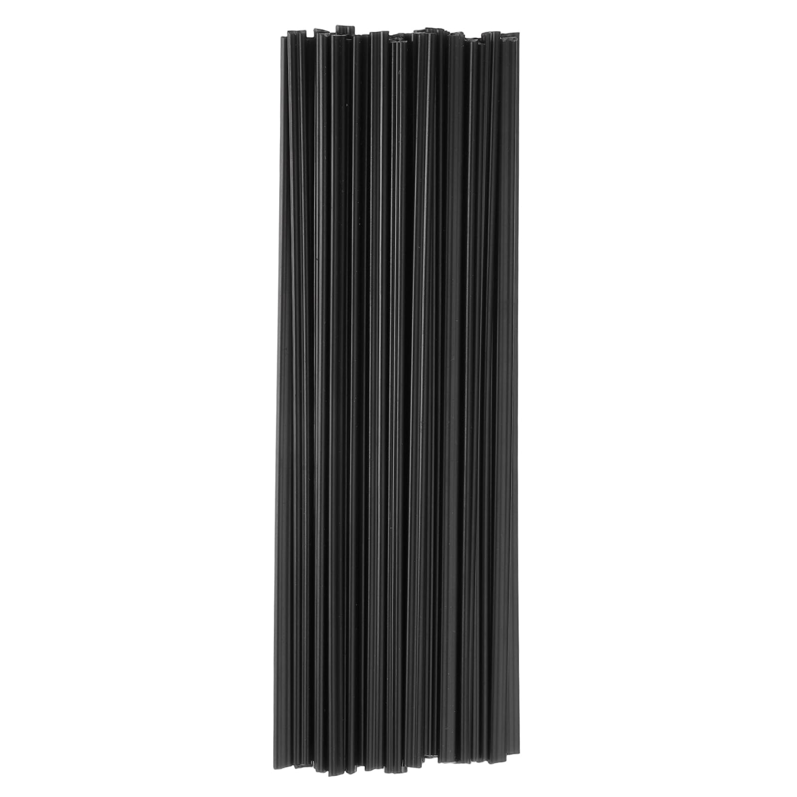 sourcing map 8 Inch Plastic Welding Rods, Double Strand Round Sticks ABS Welding Rods for Plastic Welder Kayak Car Bumper Repair Pack of 40 2.5x5x200mm, Black