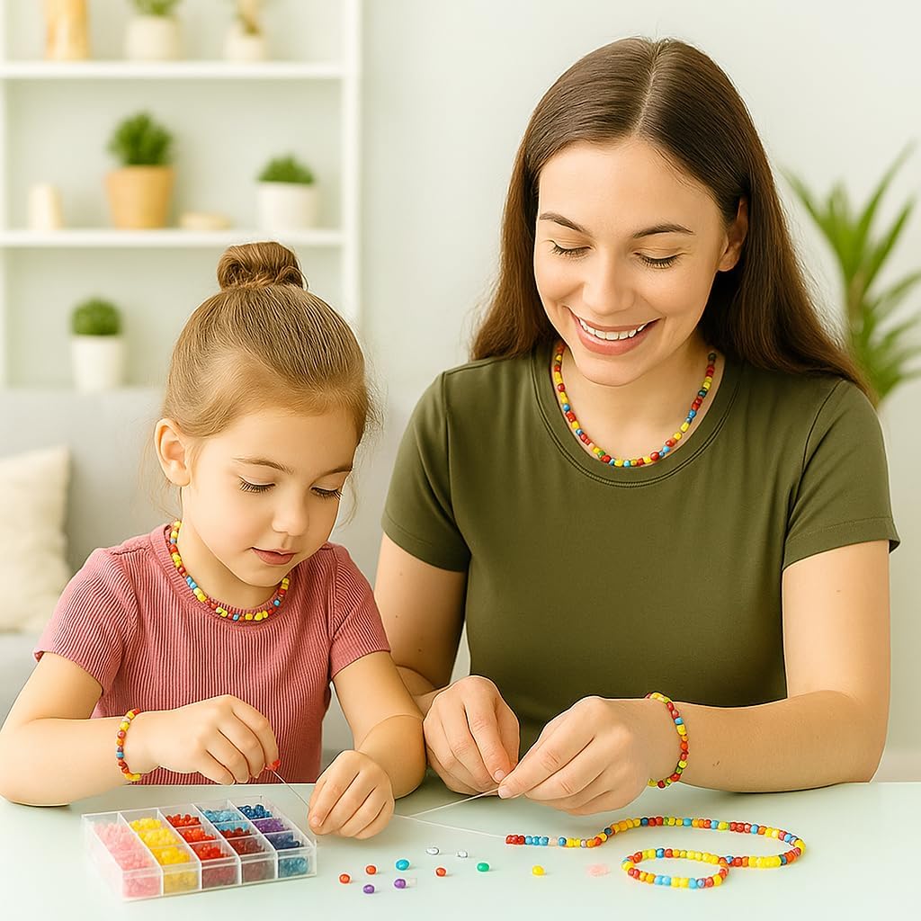 Glass Beads, Rondelle Crystal Beads for Jewelry Making, 48 Colors 5x8 mm 1500 Pcs Abacus Glass Beads Kit with Letter Beads for Friendship Bracelets,Necklace,Crafts Gifts - Image 4