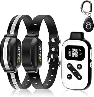 Automatic Bark Collar for Large Dog, Bark Collar with Remote, Bark and Training Collar Combo, Bark Collar Automatic and Remote - IP67 Waterproof