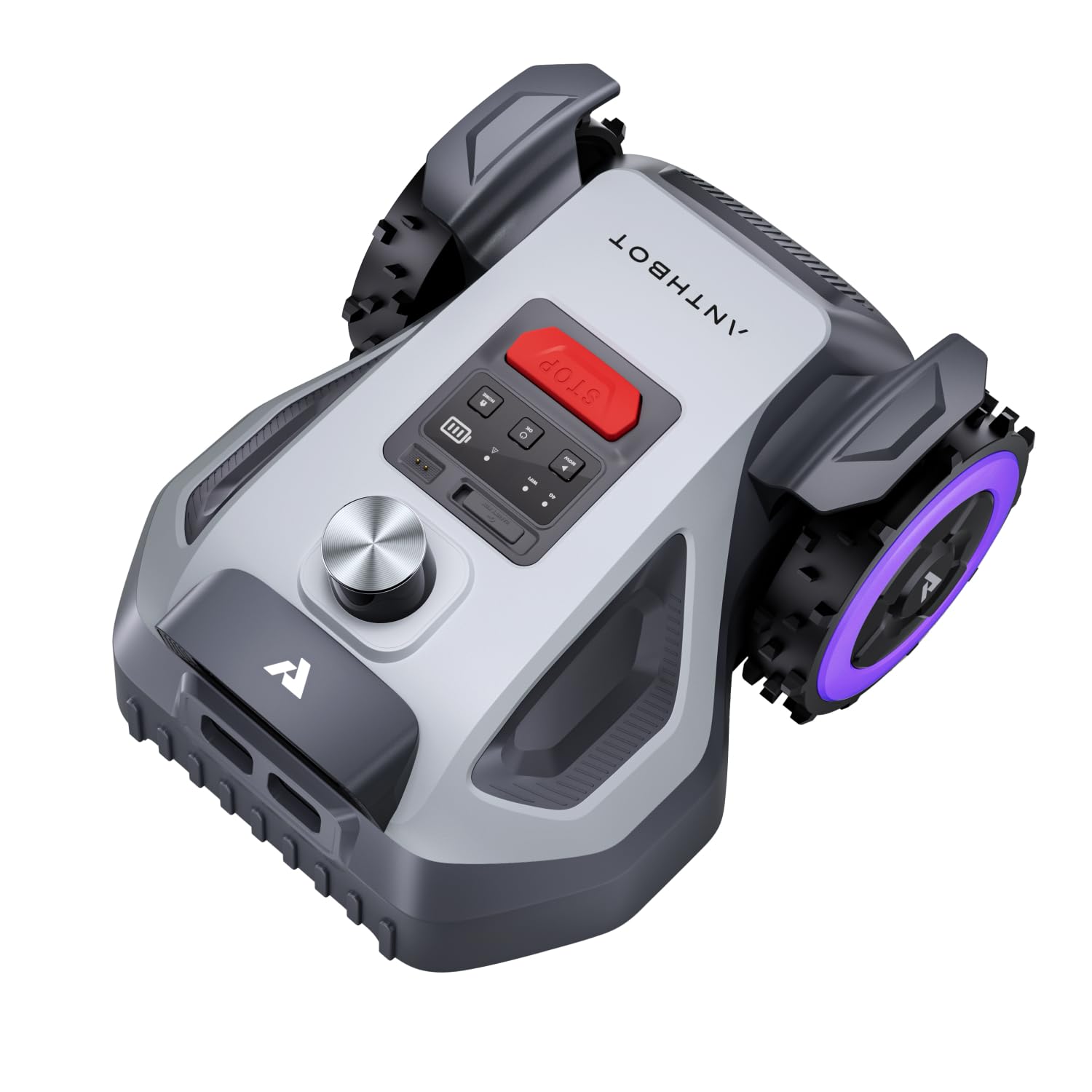 ANTHBOT M5 LiDAR 360° Robot cortacésped, Funcionamiento Plug and Play, 500㎡ Recomendado, Cartografía Automática, Evasión de obstáculos por IA,Tamaño en U