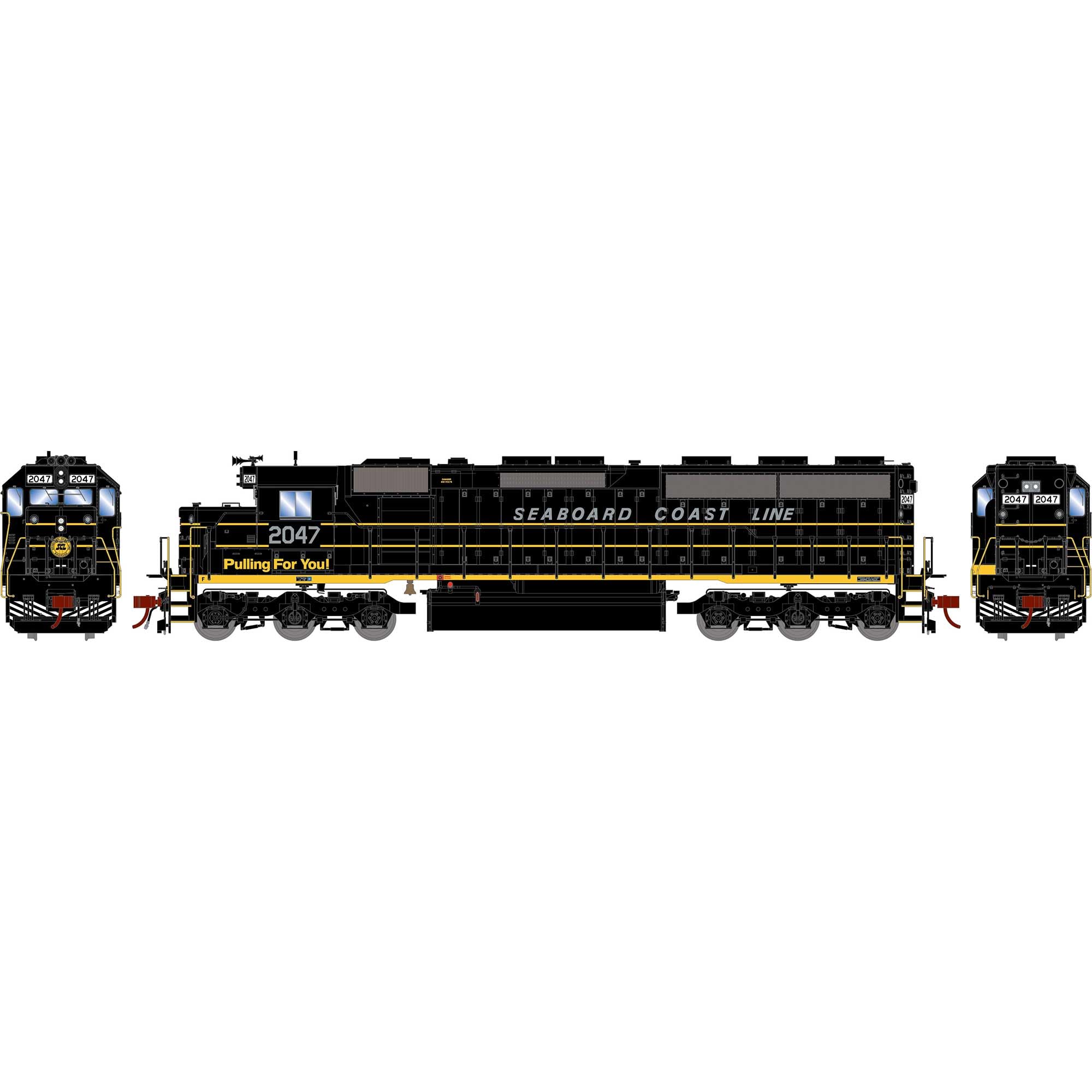 Athearn HO SD45-2 w/DCC & Sound SCL # 2047 ATHG65819 HO Locomotives