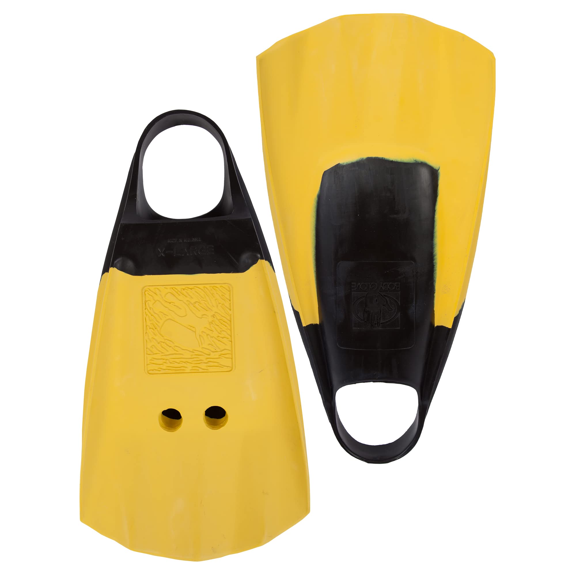 Body Glove Swim Fins | Comfortable Silicon Flippers for Men and Women| Swimfins for Thrust and Performance | Short Lightweight and Floats (Medium)