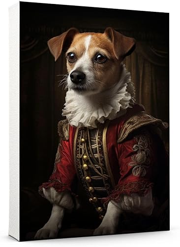 Miniatura 389 de Thuan Chow Chow Retrato de mascota con disfraz real de perro en un disfraz retrato de perro con vestimenta Retrato medieval de mascota retrato