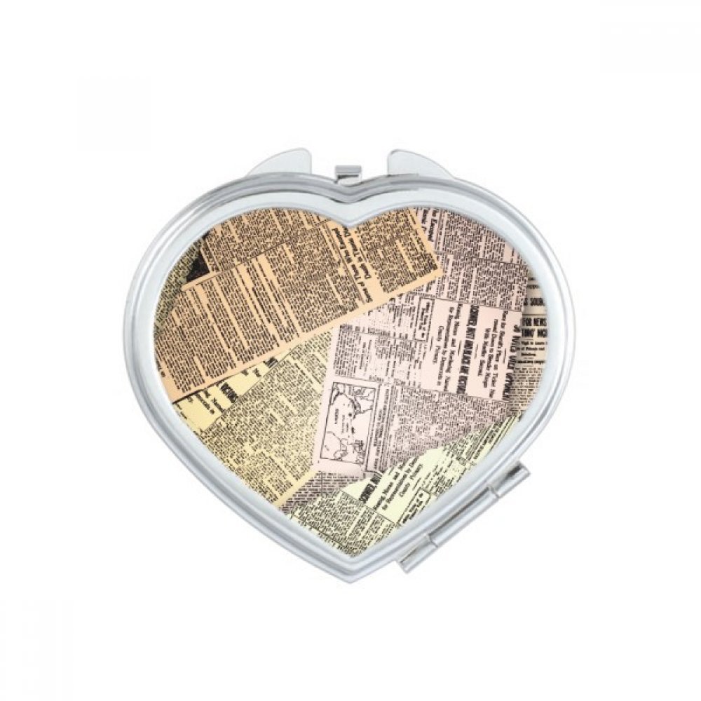 Miroir compact maquillage mignon motif coeur idée cadeau original