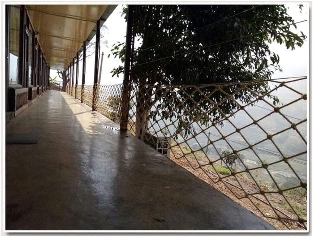 Outdoor Safety Net Hemp Rope Net, Restaurant Roof Ceiling Decoration Net, Heavy Duty Climbing Cargo Net Tree House Birds Net, Child Rope Ladder Balcony Protective Net Pet Playgroun