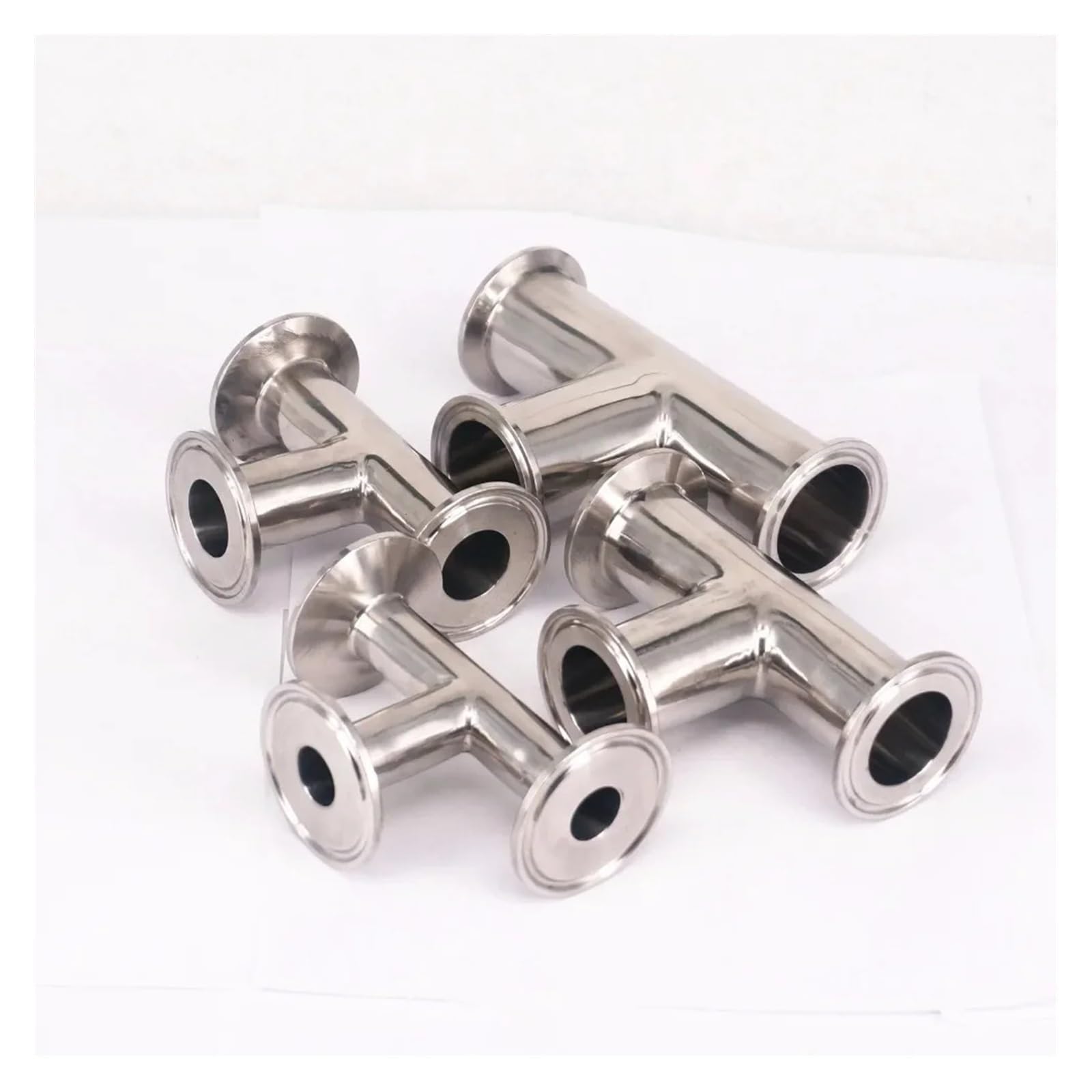 AARTERZZA 1pc Tube O/D 57mm Ferrule O/D 77.5mm Tri Clamp Equal Tee 304 Stainless Pipe Fitting Brew Beer
