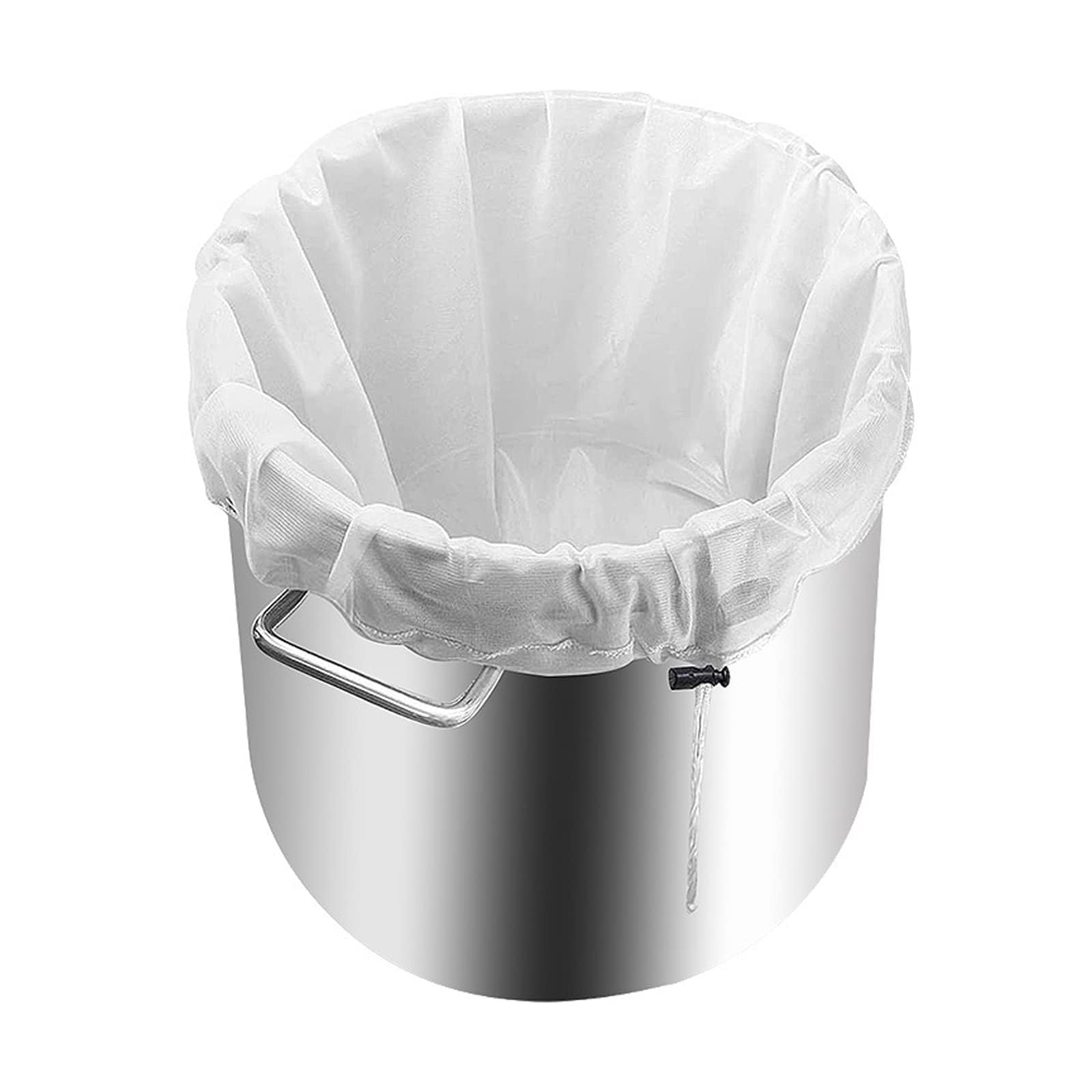 EQLEF Brew Bag Nylon Straining Bag for Beer and Wine, 26“x22” Mesh Strainer Bag Grain Bag for Home Brewing Apple Cider Cold Brew Hop Strainer Drawstring Bag (26“x22”)