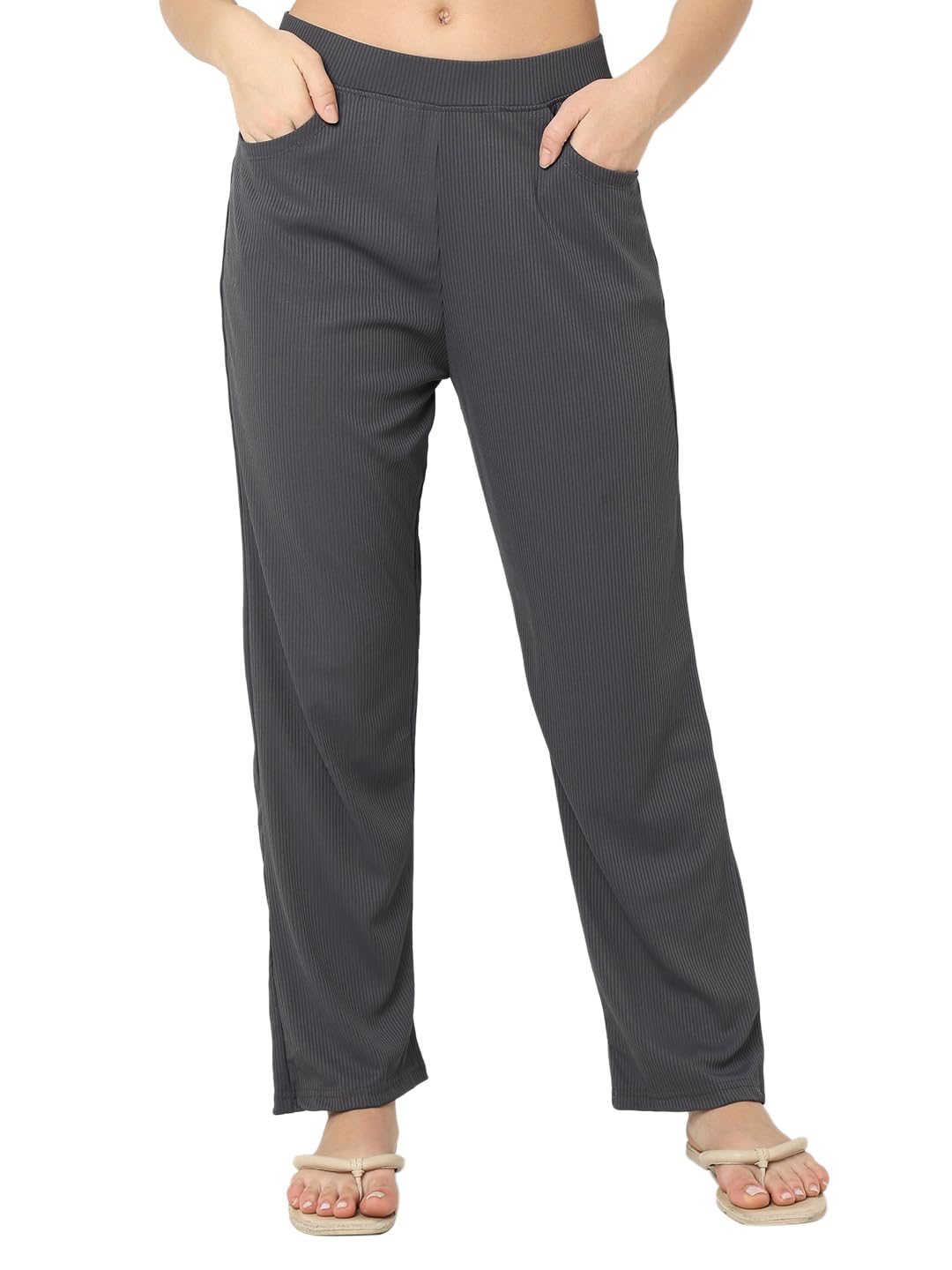 smarty pants women's cotton rib lounge wear pajama.-picture-35