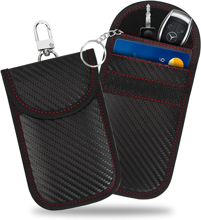 OFC Estojo porta-chaves de carro | Protetor de chaveiro RFID | material de bloqueio de RFID | chaveiro RFID | Proteja seu carro