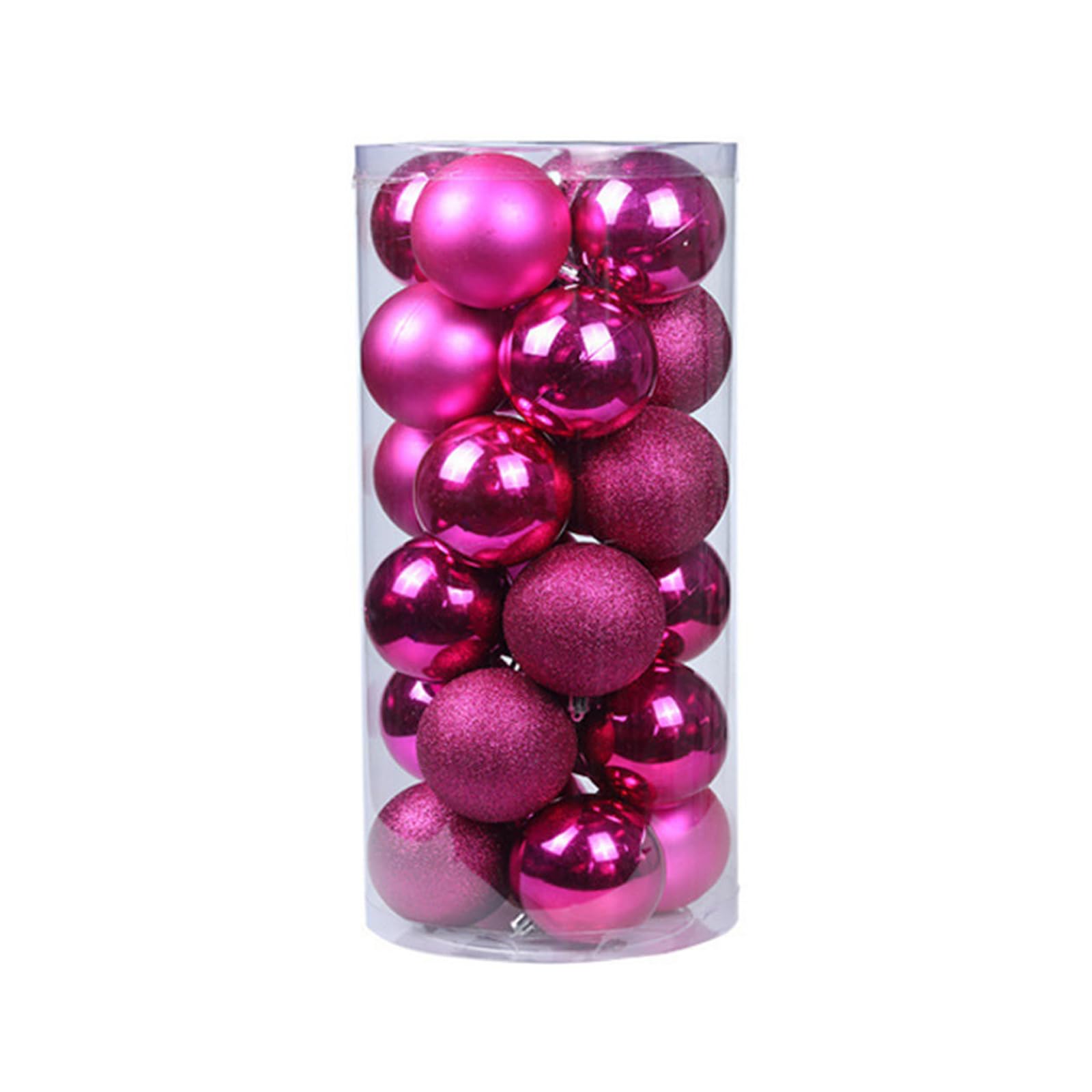 Kalttoy Rose Red Delicate Christmas Ornament Sphere Sturdy And Portable Sphere For Decorating Tree Porches And Storefronts Christmas Ornament