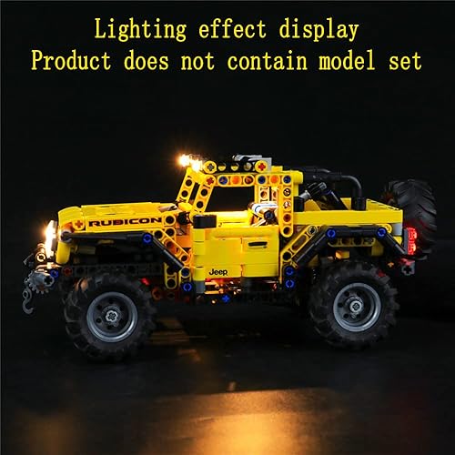 Miniatura 7 de Kit de luces LED compatible con Lego Jeep Wrangler - Juego de iluminación para modelo de construcción Technic 42122 (juego de modelos no incluidos)