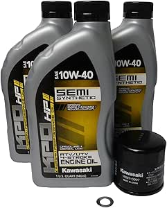 Kawasaki Brute Force Tune Up Oil Change Kit NGK Spark Plugs Oil Filter KVF 650 E - Foto 3